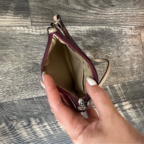 Coach Pink Wristlet with Signature Pattern - Picture 4 of 4